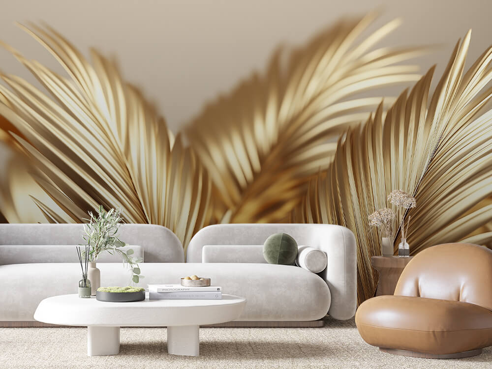 Levélmintás tapéta 0018