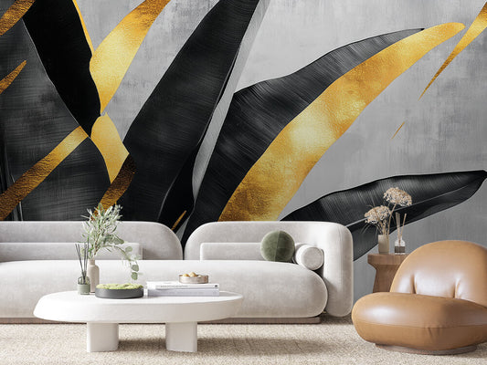 Levélmintás tapéta 0015