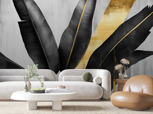 Levélmintás tapéta 0016