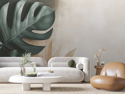 Levélmintás tapéta 0024