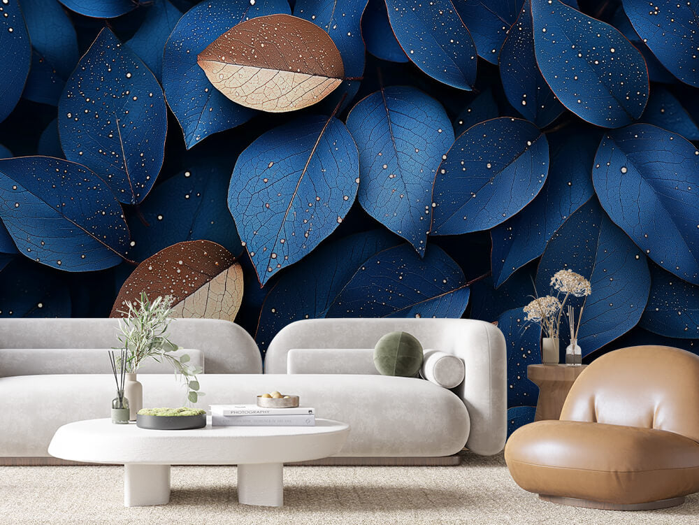 Levélmintás tapéta 0046