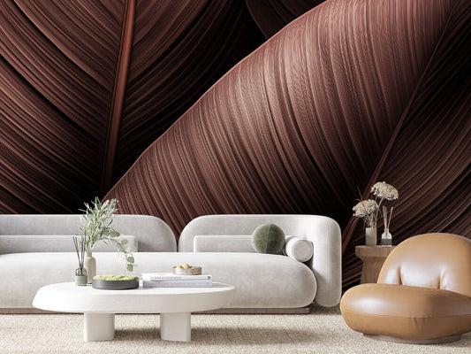 Levélmintás tapéta 0054